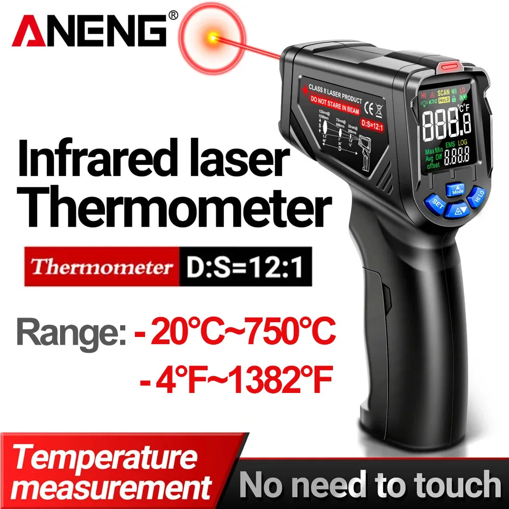 Industrial Laser Thermometer - Termómetro Láser Infrarrojo ANENG TH06 -20