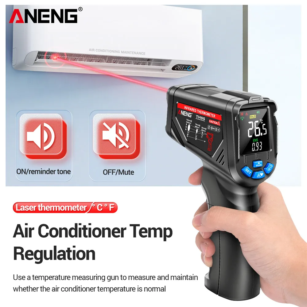 Termómetro Infrarrojo Digital  - Industrial Laser Thermometer reseña y precio