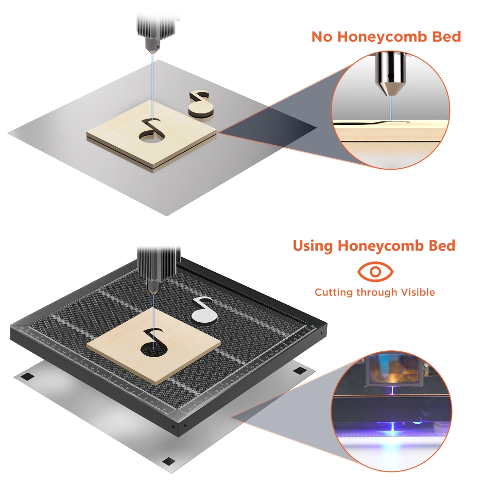 Mesa de trabajo ACMER, cama Un - Desktop Laser Engraver reseña y precio