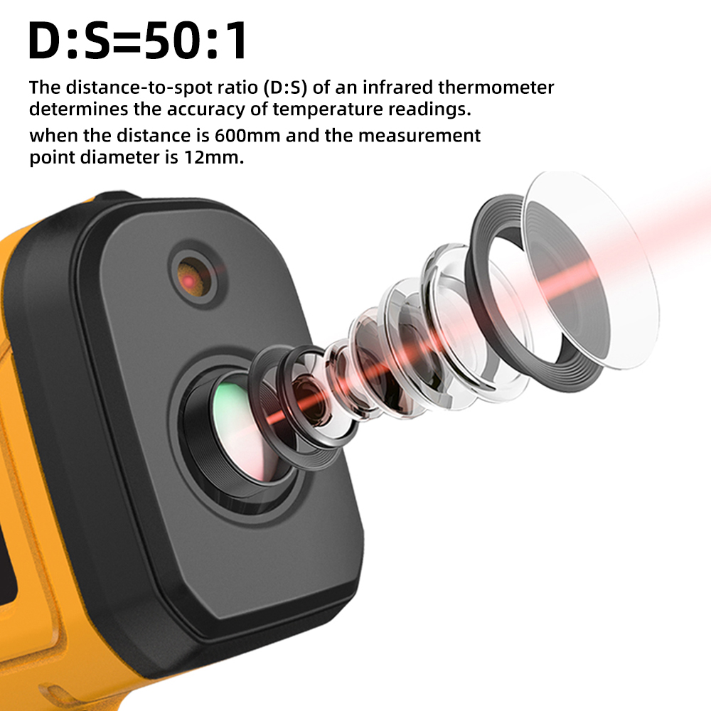 BSIDE -50 ~ 1400C Termómetro i - Industrial Laser Thermometer reseña y precio