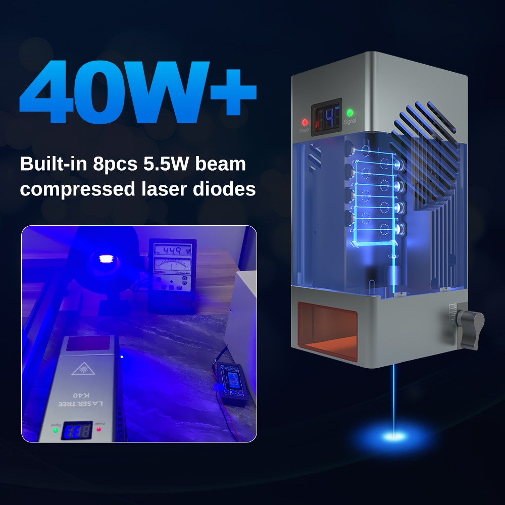 Módulo láser azul K40 de 44w d - Diode Laser Module reseña y precio