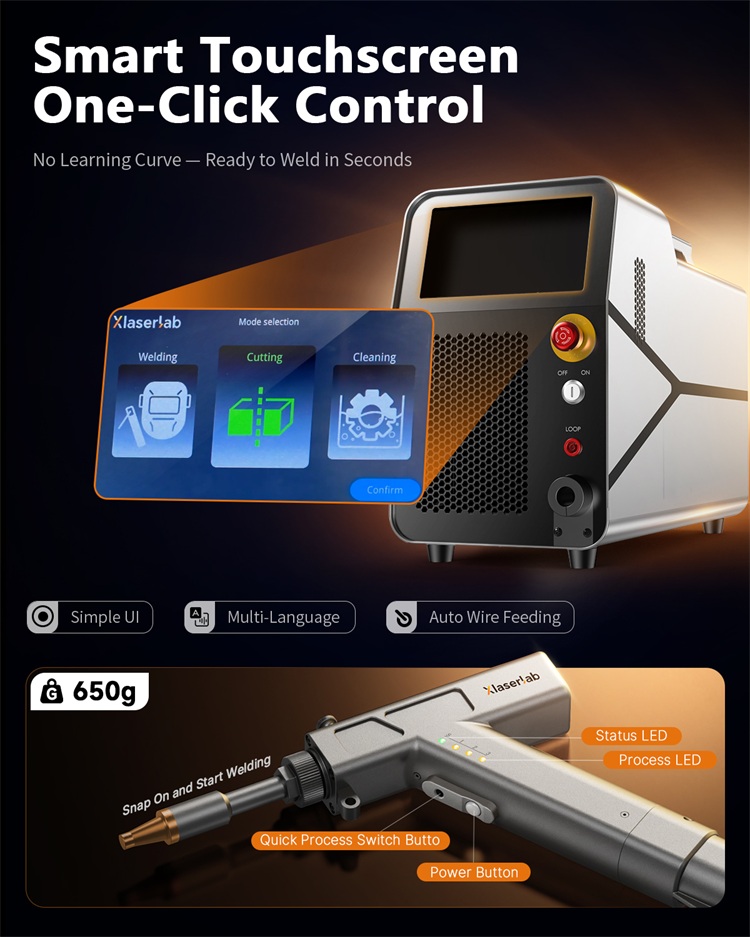 Soldadora Láser de Fibra Indus - Industrial Handheld Laser Welder reseña y precio