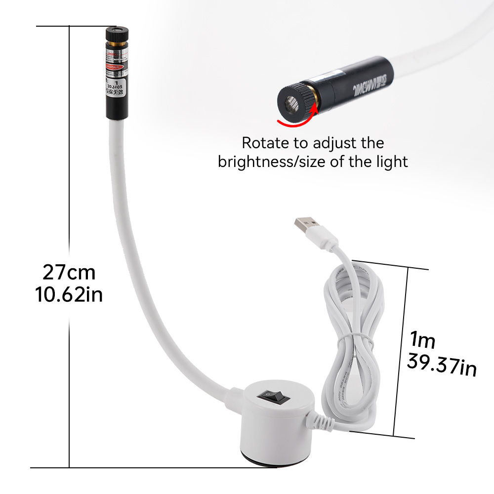 Luz láser roja alimentada por  - Industrial Laser Line reseña y precio