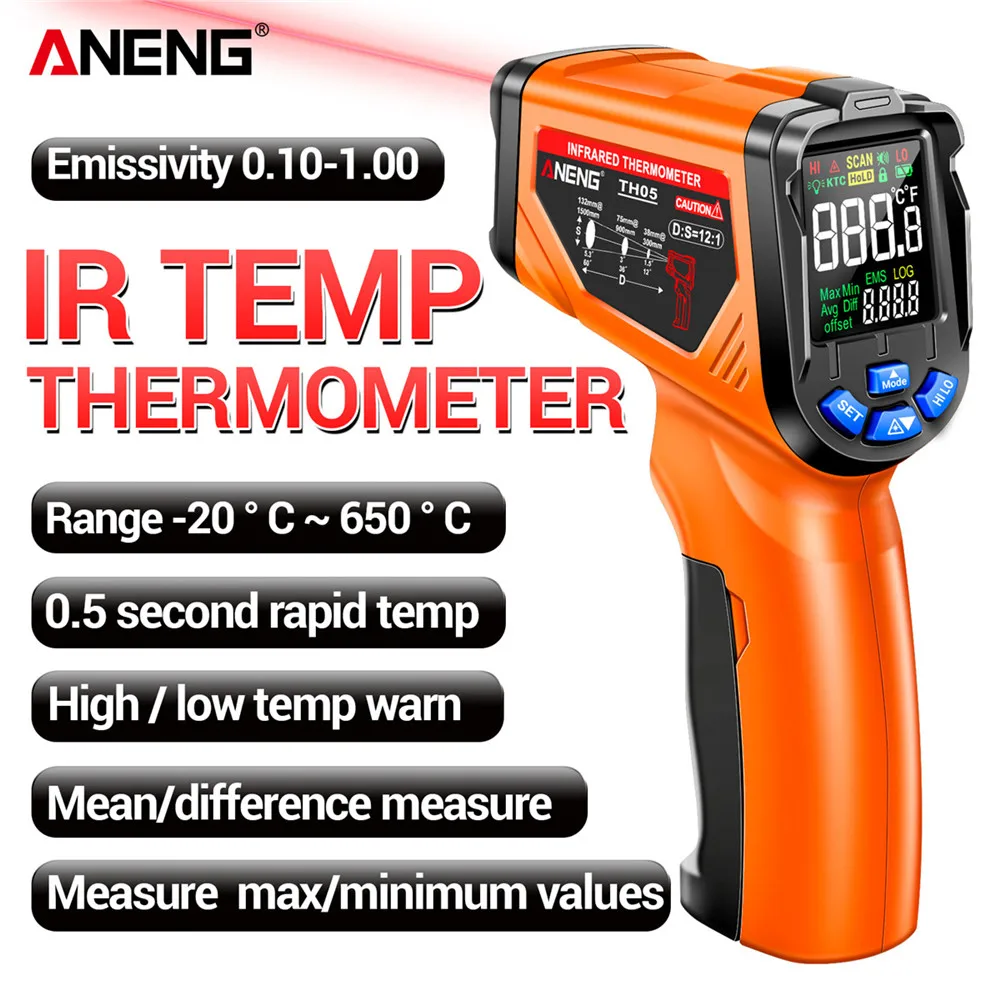 Termómetro Infrarrojo Digital  - Industrial Laser Thermometer reseña y precio