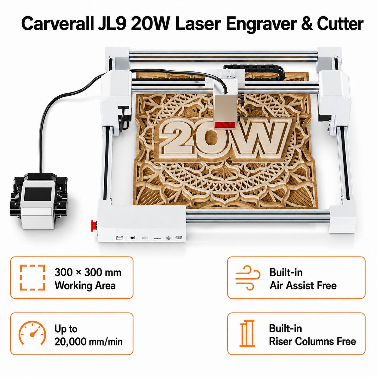 Carverall JL9 20W Cortadora Gr - Industrial Laser Removal reseña y precio
