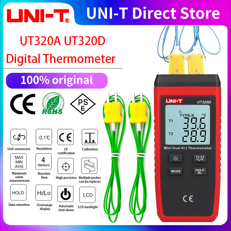 UNI-T UT320A UT320D Termómetro - Industrial Laser Thermometer reseña y precio