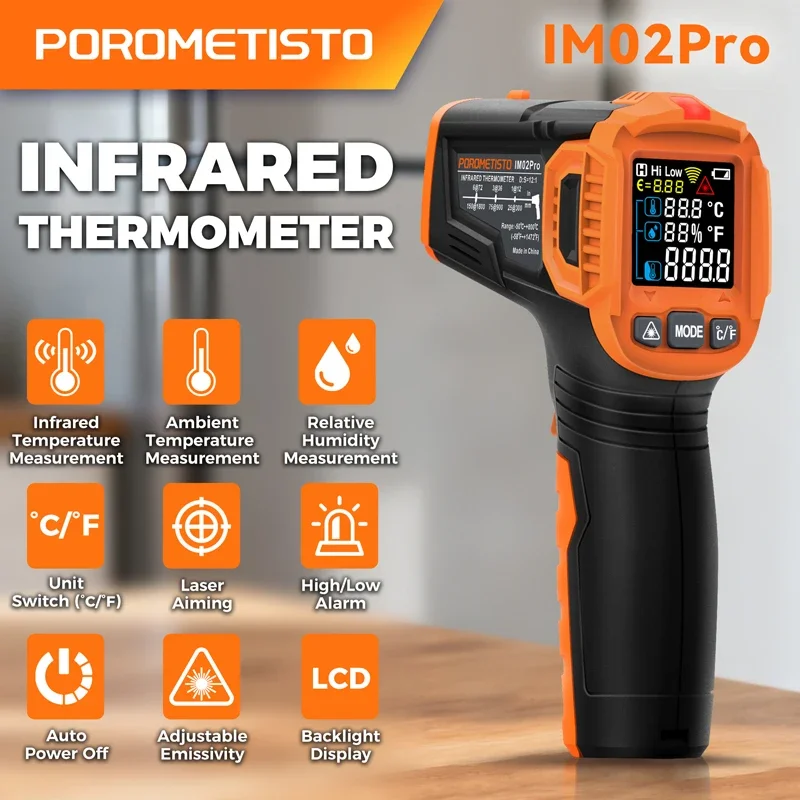 Termómetro Infrarrojo -50~380C - Industrial Laser Thermometer reseña y precio